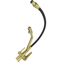 Смеситель для кухни Rainsberg бронза, с силиконовым гибким черным изливом, латунь R603CQ