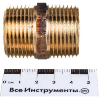 Ниппель Viega НН, 1", бронза, равнопроходной 266608