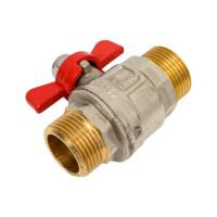 Шаровой кран MVI полнопроходной 3/4" наружная-наружная, бабочка BV.515.05