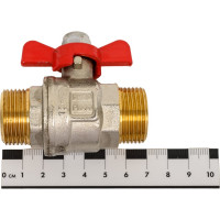Шаровой кран MVI полнопроходной 3/4" наружная-наружная, бабочка BV.515.05