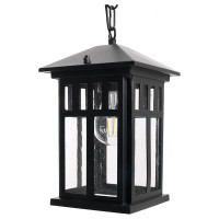 Садово-парковый светильник FERON PL675 на цепочке 60W 230V E27, черный 11690