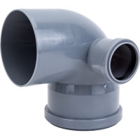 Универсальный отвод VALFEX 110/50x87.5, левый-правый, внутренняя канализация 23123150