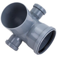 Универсальный отвод VALFEX 110/50x87.5, левый-правый, внутренняя канализация 23123150