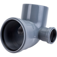 Универсальный отвод VALFEX 110/50x87.5, левый-правый, внутренняя канализация 23123150