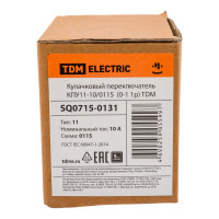Выключатель TDM ELECTRIC КПУ11-10/0115 0-1 1р SQ0715-0131