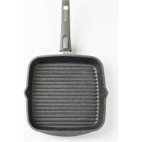 Квадратная сковорода-гриль Мечта АП Гранит 26х26 см, со съемной ручкойи стеклянной крышкой с066701