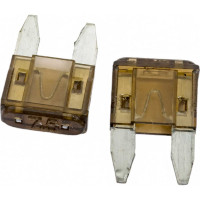 Предохранитель Nord-Yada MINI 7,5A 10,9x3,9 мм., h 16,3 W269 2 шт в упаковке 901841
