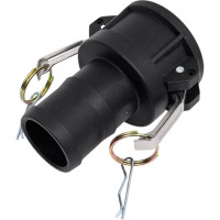 Камлок TITAN LOCK 2in типа С, розетка с хвостовиком (полипроп.) TL200CPP