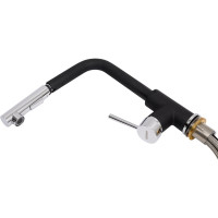 Смеситель LONGRAN Impact Onyx granite выдвижная лейка LM2182 - 10