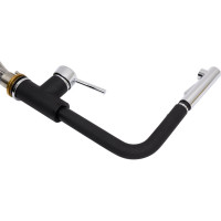 Смеситель LONGRAN Impact Onyx granite выдвижная лейка LM2182 - 10