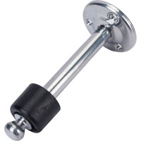 Дверной стопор с фиксатором Домарт 110 мм, хром 170246