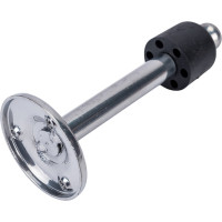 Дверной стопор с фиксатором Домарт 110 мм, хром 170246