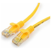 Патч-корд Cablexpert UTP кат.5e, 2м, литой, многожильный жёлтый PP12-2M/Y