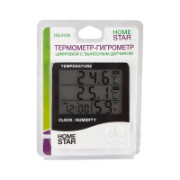 Цифровой термометр-гигрометр с выносным датчиком Homestar HS-0109 104304