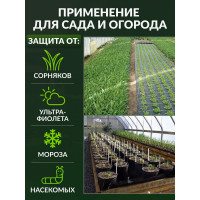 Геотекстиль садовый и строительный 200 1.6x25 м, 120 мкм Доминар P77381
