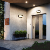 Уличный светодиодный светильник FERON DH502, 12W, 540Lm, 4000K, черный, 11686