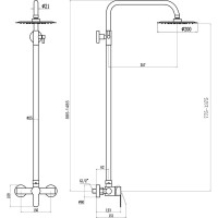 Душевая стойка Fmark FS8205H 23755