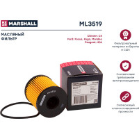 Фильтр масляный Citroen C4 I, II 04-, Ford Focus II, III 04- / Kuga I, II 08- / Mondeo IV MARSHALL ML3519