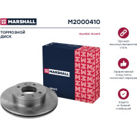Тормозной диск передний Hyundai Accent II +ТаГАЗ 99- MARSHALL M2000410
