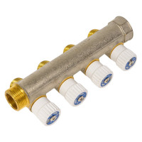 Распределительный коллектор STOUT 3/4, 4 отвода 1/2 SMB 6851 341204 RG008SFVPM6IB3