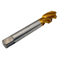 Машинно-ручной метчик для глухих отверстий TORNERI М30x3.5 HSSE 6H DIN376 TiN с винтовой канавкой 039067