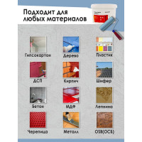 Резиновая краска Доминар серая, 10 кг B64225