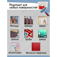 Резиновая краска Доминар серая, 10 кг B64225