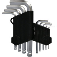 Ключи FASTER TOOLS шестигранные короткие с шаровидной головкой 1,5 - 10 1840