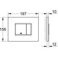 Накладная панель GROHE Skate Cosmopolitan 38732000