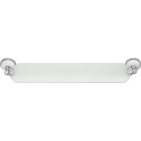 Стеклянная полка Solinne Blanco хром, стекло-сатин B-51111 2552.391