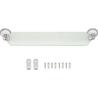 Стеклянная полка Solinne Blanco хром, стекло-сатин B-51111 2552.391