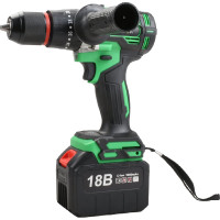 Аккумуляторная ударная дрель-шуруповерт Zitrek Green Impact 18V (18В, Li-ion 2x5.0Ач) 063-4046