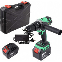 Аккумуляторная ударная дрель-шуруповерт Zitrek Green Impact 18V (18В, Li-ion 2x5.0Ач) 063-4046