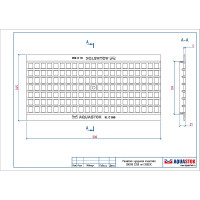 Чугунная решетка Aquastok ячеистая Norma DN200 C250 500x245x21 (32023C) 549115