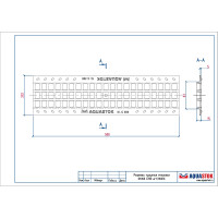 Чугунная решетка Aquastok ячеистая Norma DN100 C250 500x136x15 (31023C) 549113
