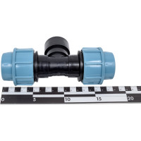 Тройник ПНД компрессионный с внутренней резьбой (32 ммx1"х32 мм) AV Engineering AVE1083201