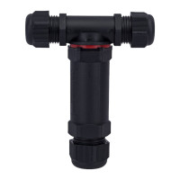 Кабельный коннектор EKF Т-образный (клеммник 3PIN) IP68 FreeTools plc-uac-cb3T