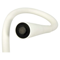 Смеситель для мойки Juguni одноручный, с гибким изливом, 2 режима (белый), гайка 0402.147