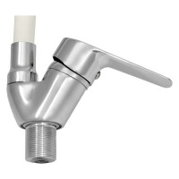 Смеситель для мойки Juguni одноручный, с гибким изливом, 2 режима (белый), гайка 0402.147