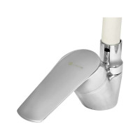 Смеситель для мойки Juguni одноручный, с гибким изливом, 2 режима (белый), гайка 0402.147