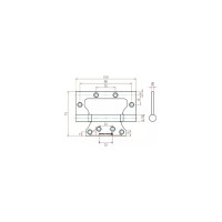Накладная дверная петля Palladium 2BB-100 (K) AC УТ-00000030
