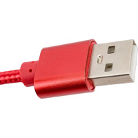 Кабель ENERGY ET-26 USB/Lightning, цвет - красный 104104