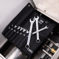 Набор комбинированных гаечных ключей DELI 6-24мм/12шт DL130012A Сталь 40Cr, чехол из ткани oxford 98321