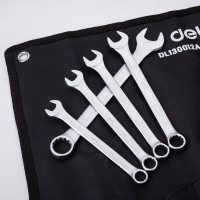 Набор комбинированных гаечных ключей DELI 6-24мм/12шт DL130012A Сталь 40Cr, чехол из ткани oxford 98321