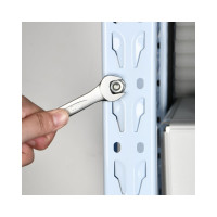 Набор комбинированных гаечных ключей DELI 6-19 мм/8 шт DL130008A (Сталь 40Cr, пластиковый кейс) 98316