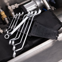 Набор накидных изогнутых гаечных ключей DELI 6-22мм 8 шт. высокоуглеродистая сталь, пластиковый кейс DL150008A 98320