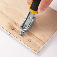 Строительный мебельный степлер DELI металлический с регулировкой + антистеплер DL238105 с набором скоб в кейсе (Тип «П» 4-14мм, «U» 10-12мм и «T» 10-14мм по 2000шт каждых) 98418