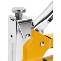 Строительный мебельный степлер DELI металлический с регулировкой + антистеплер DL238105 с набором скоб в кейсе (Тип «П» 4-14мм, «U» 10-12мм и «T» 10-14мм по 2000шт каждых) 98418