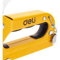 Строительный мебельный степлер DELI металлический с регулировкой + антистеплер DL238105 с набором скоб в кейсе (Тип «П» 4-14мм, «U» 10-12мм и «T» 10-14мм по 2000шт каждых) 98418