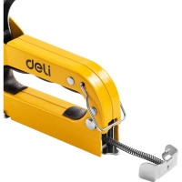 Строительный мебельный степлер DELI металлический с регулировкой + антистеплер DL238105 с набором скоб в кейсе (Тип «П» 4-14мм, «U» 10-12мм и «T» 10-14мм по 2000шт каждых) 98418